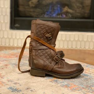 Leather Steve Madden Combat Boots